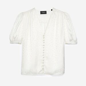 The Kooples White Button-Up Blouse